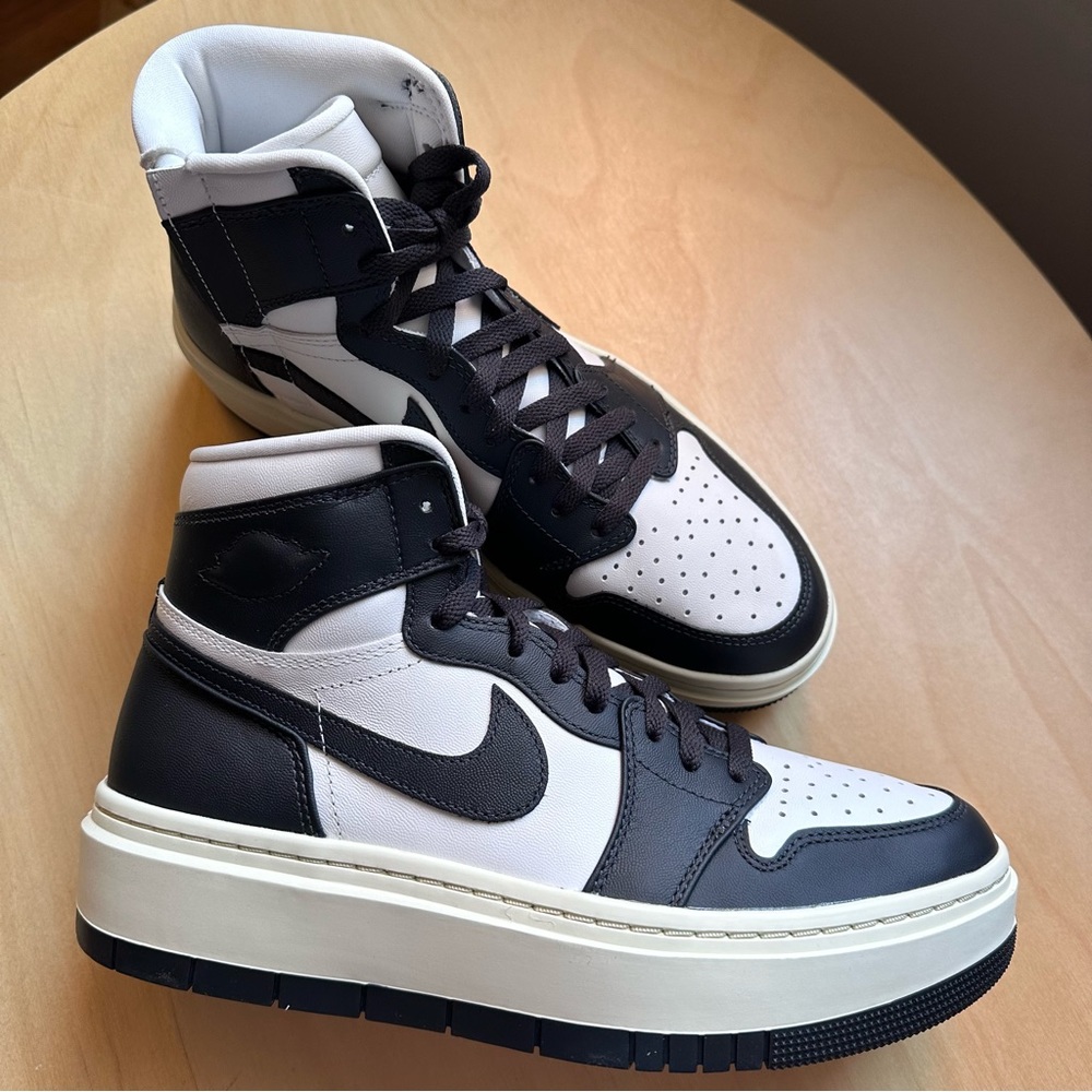 Jordan Women's Black and White High-Top Athletic Shoes